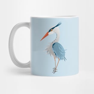 Cute blue heron Mug